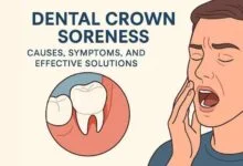 dental crown soreness