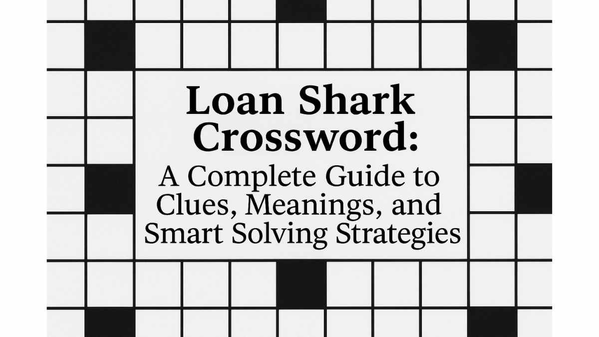 loan shark crossword