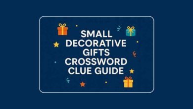 small decorative gifts crossword clue